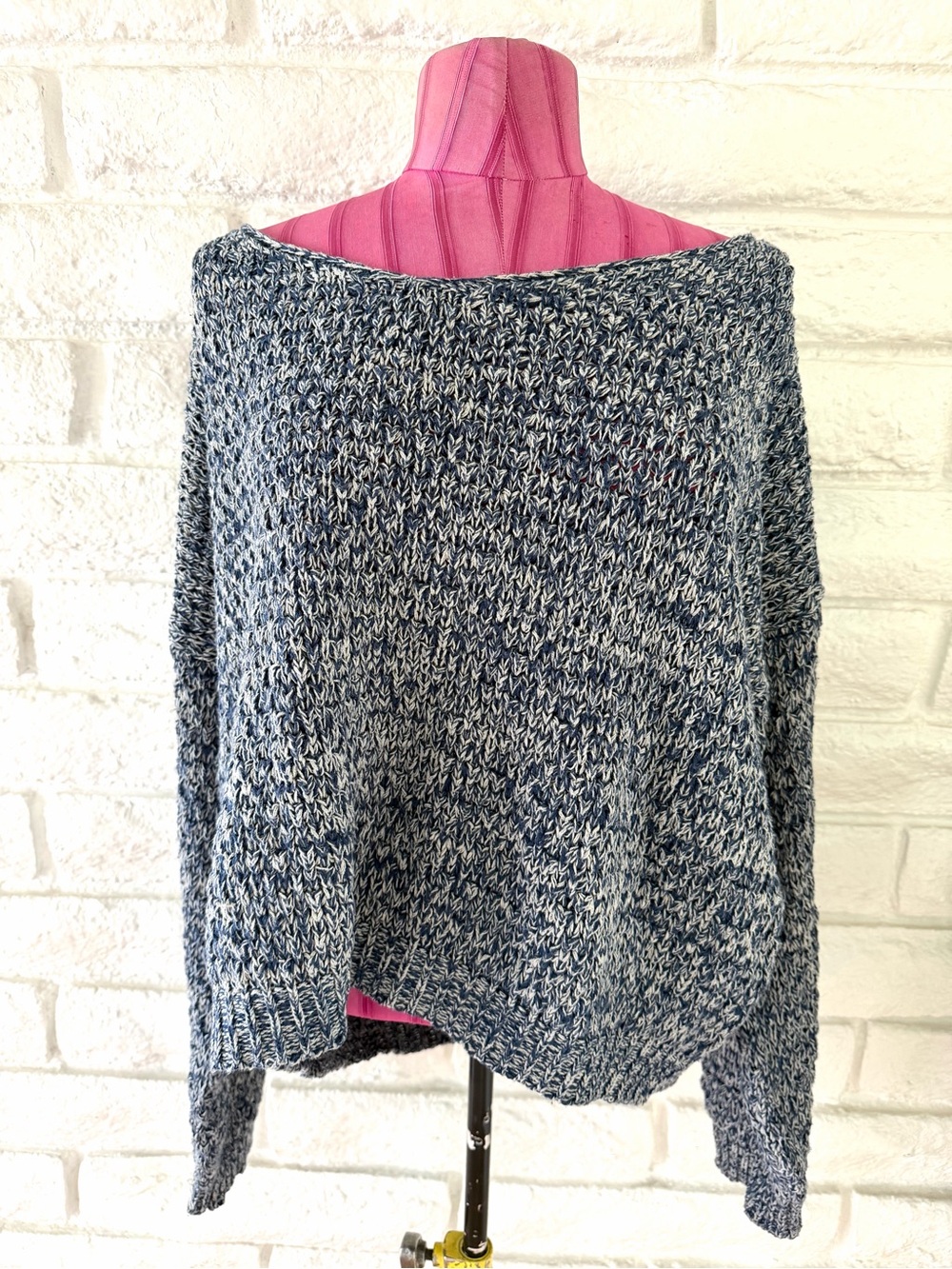 Maronie Cozy Slouchy Blue Sweater Sz M
